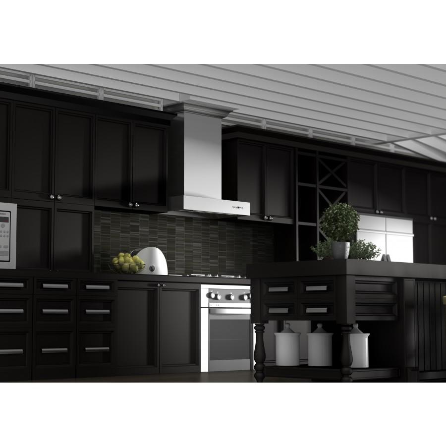 ZLINE 30" Professional Wall Range Hood, Stainless Steel, KECOMCRN-30