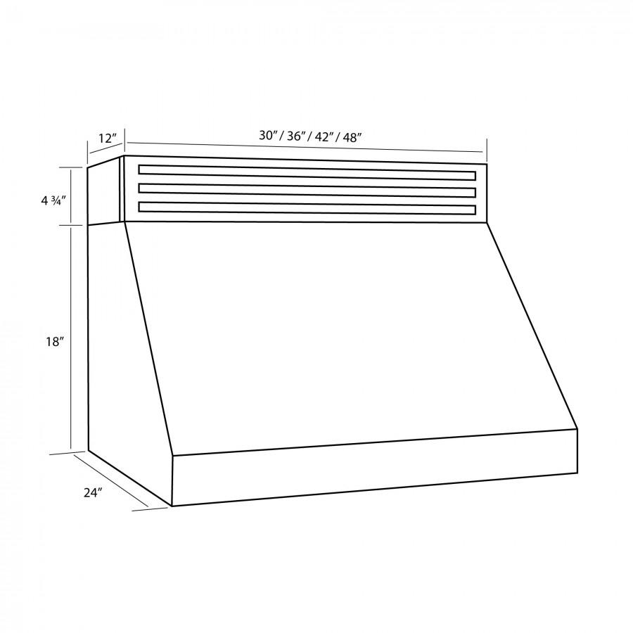 ZLINE 30" Recirculating Under Cabinet Stainless Range Hood, RK523-30
