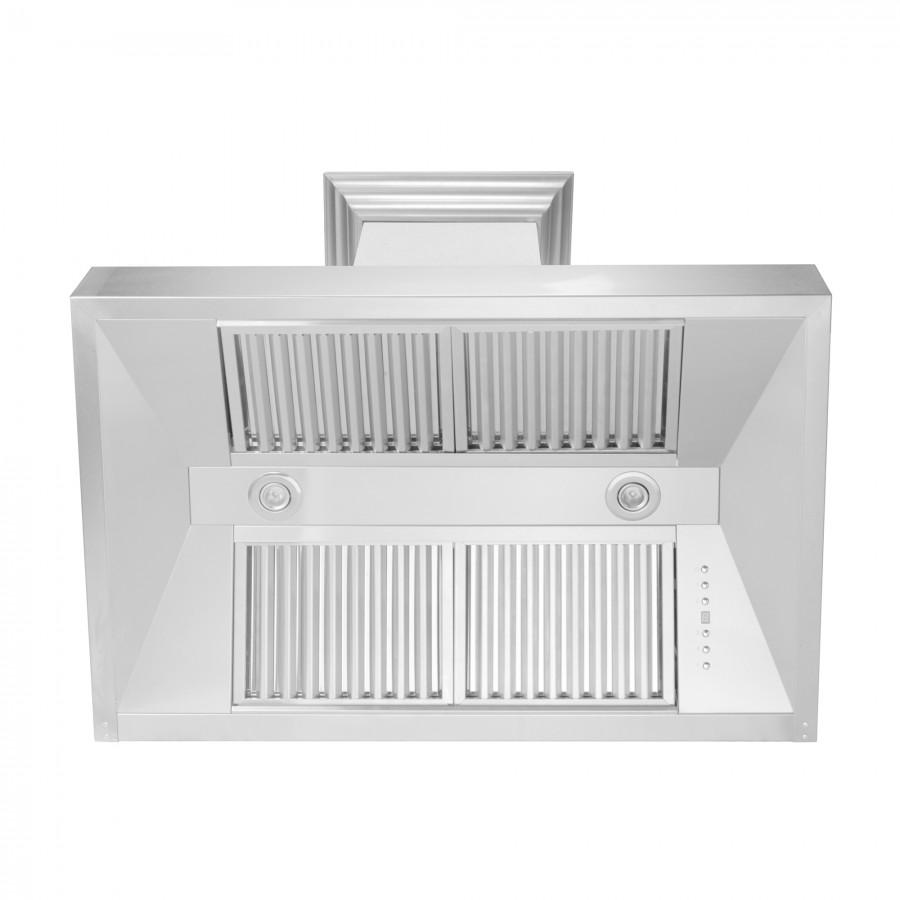 ZLINE 30" Snow Finish Stainless Range Hood with Snow Finish Shell, 8654SN-30