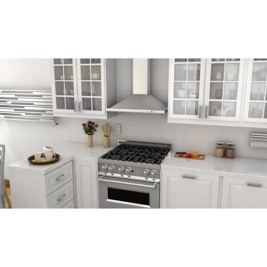 ZLINE 30" Stainless 4.0 cu.ft. 4 Gas Burner/Electric Oven Range RA30