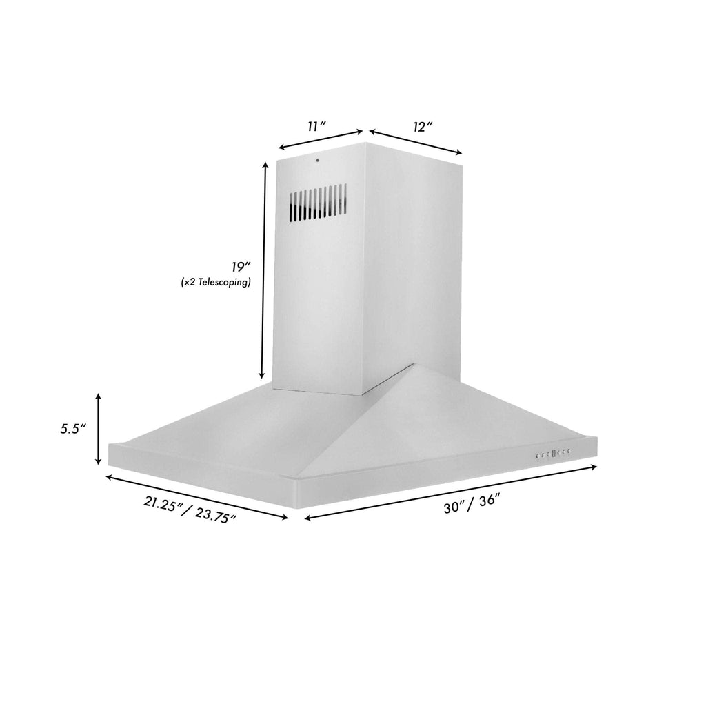ZLINE 30" Stainless Steel Island Range Hood, GL1i-30