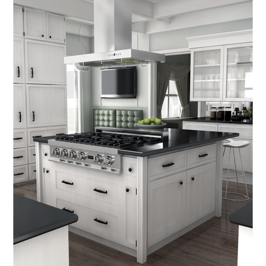 ZLINE 30" Stainless Steel Island Range Hood, KE2i-30