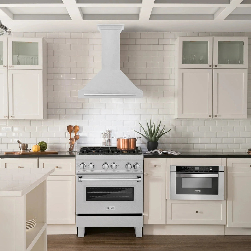 ZLINE 30" Stainless Steel Range Hood, Stainless Steel Handle KB4SNX-30