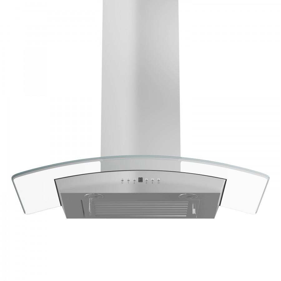 ZLINE 30" Stainless Steel Wall Range Hood with Crown Molding, KZCRN-30