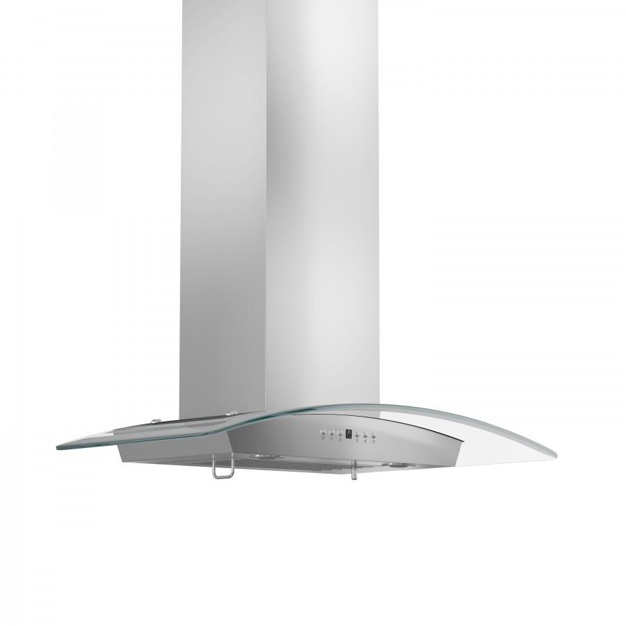 ZLINE 30" Stainless Steel Wall Range Hood with Crown Molding, KZCRN-30