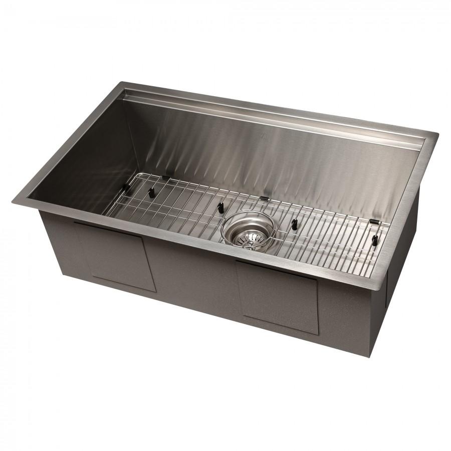 ZLINE 30" Undermount Single Bowl Ledge Sink Stainless Steel, SLS-30