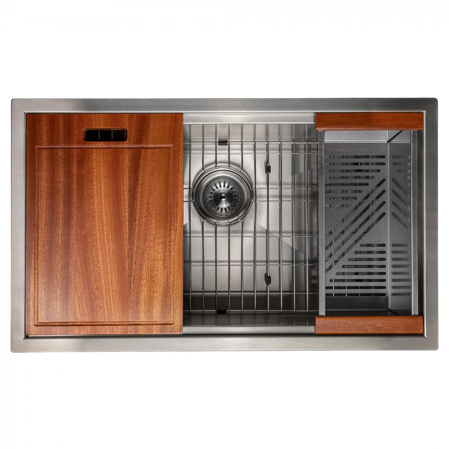 ZLINE 30" Undermount Single Bowl Ledge Sink Stainless Steel, SLS-30