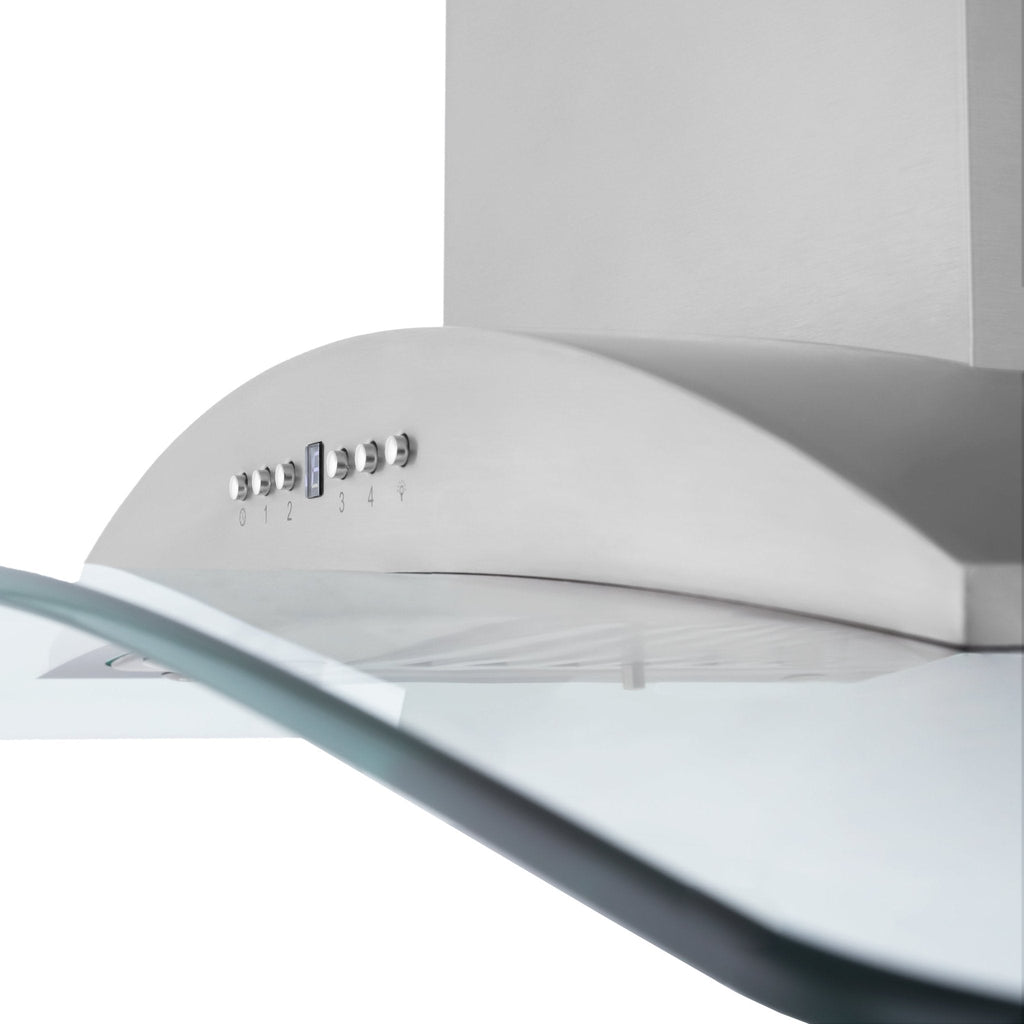 ZLINE 30" Wall Range Hood, Stainless, Bluetooth Speakers, KNCRN-BT-30
