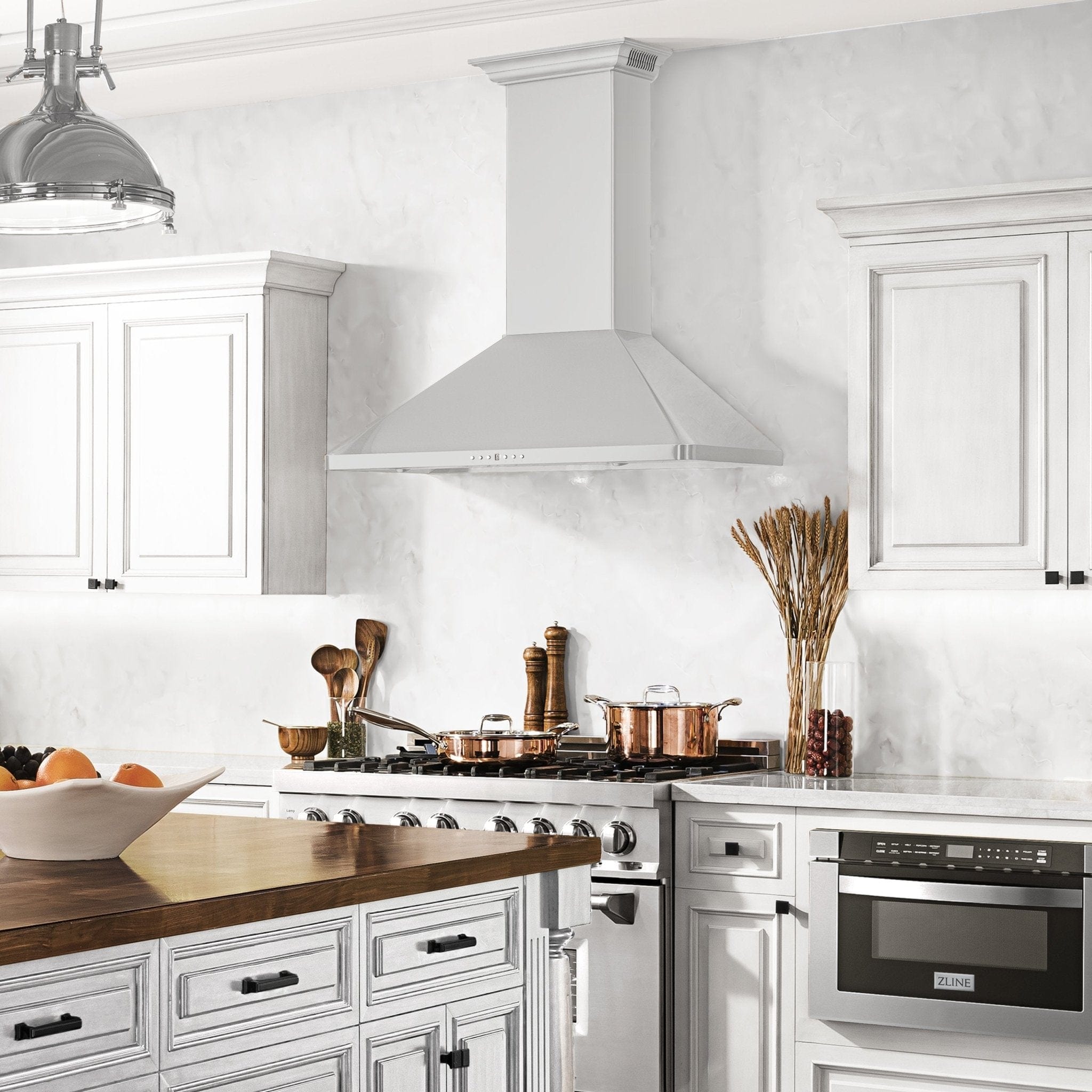 ZLINE 30" Wall Range Hood, Stainless, CrownSound Speakers, KF1CRN-BT-30