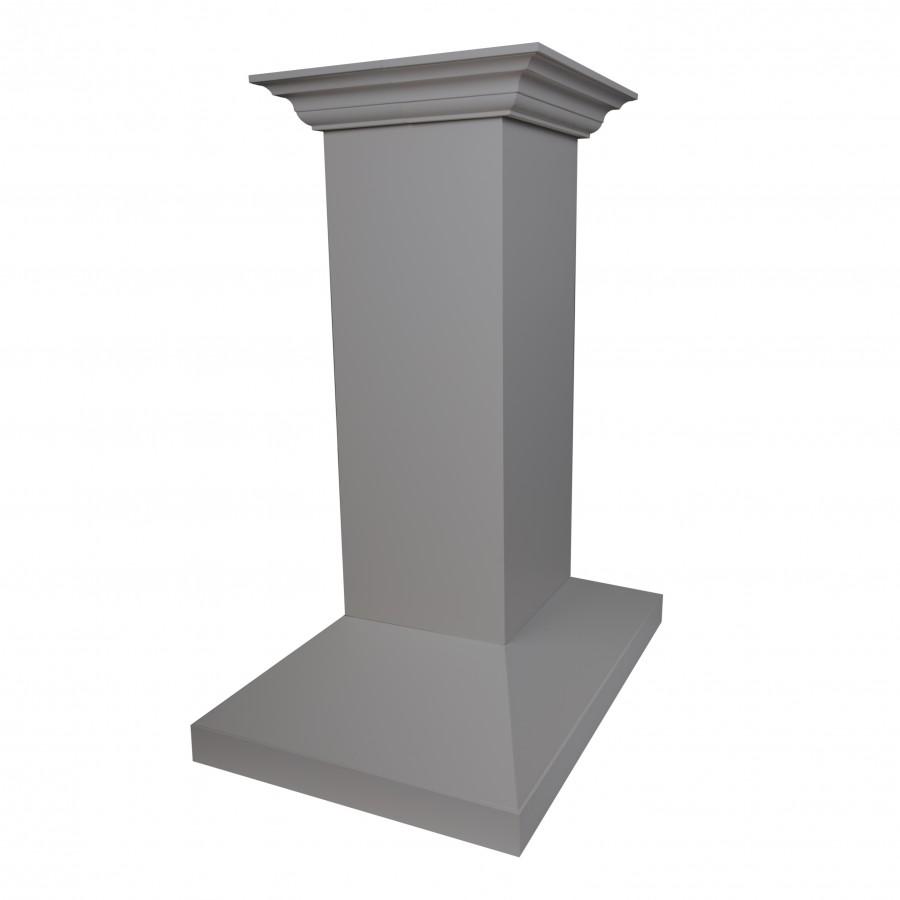 ZLINE 30" Wooden Island Range Hood in Gray, KBiUU-30