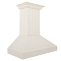ZLINE 30" Wooden Wall Mount Range Hood in Cottage White, KPTT-30