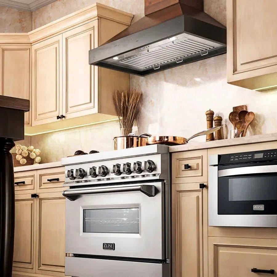 ZLINE 30" Wooden Wall Range Hood, Crown Molding KBAR-30