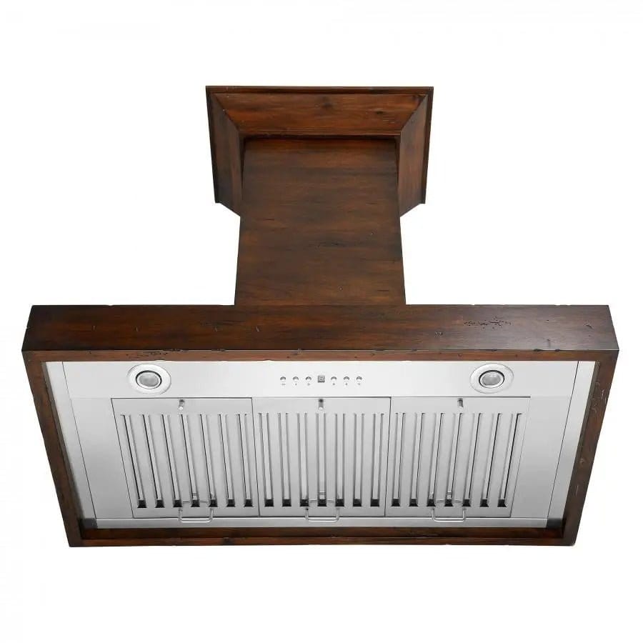 ZLINE 30" Wooden Wall Range Hood in Walnut, KBRR-30