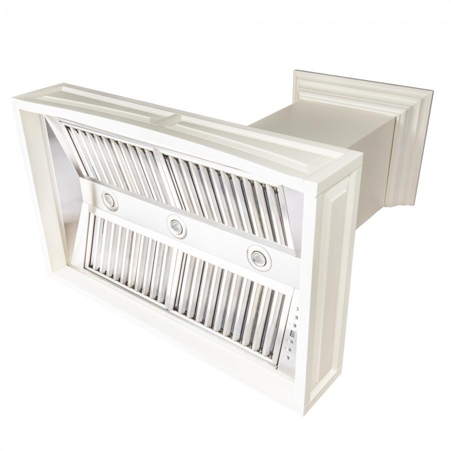 ZLINE 30" Wooden Wall Range Hood with Crown Molding, 321TT-30