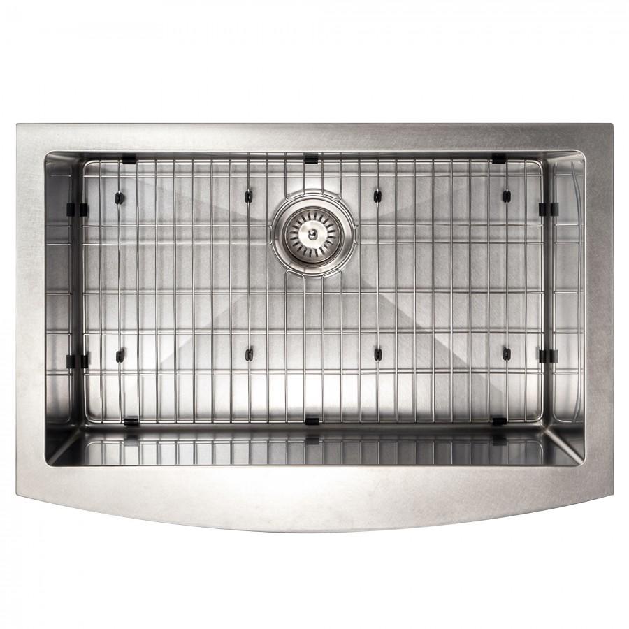 ZLINE 33" Undermount Single Bowl Apron Sink Stainless Steel, SAS-33S