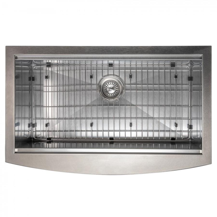 ZLINE 33" Undermount Single Bowl Ledge Sink Stainless Steel, SLSAP-33