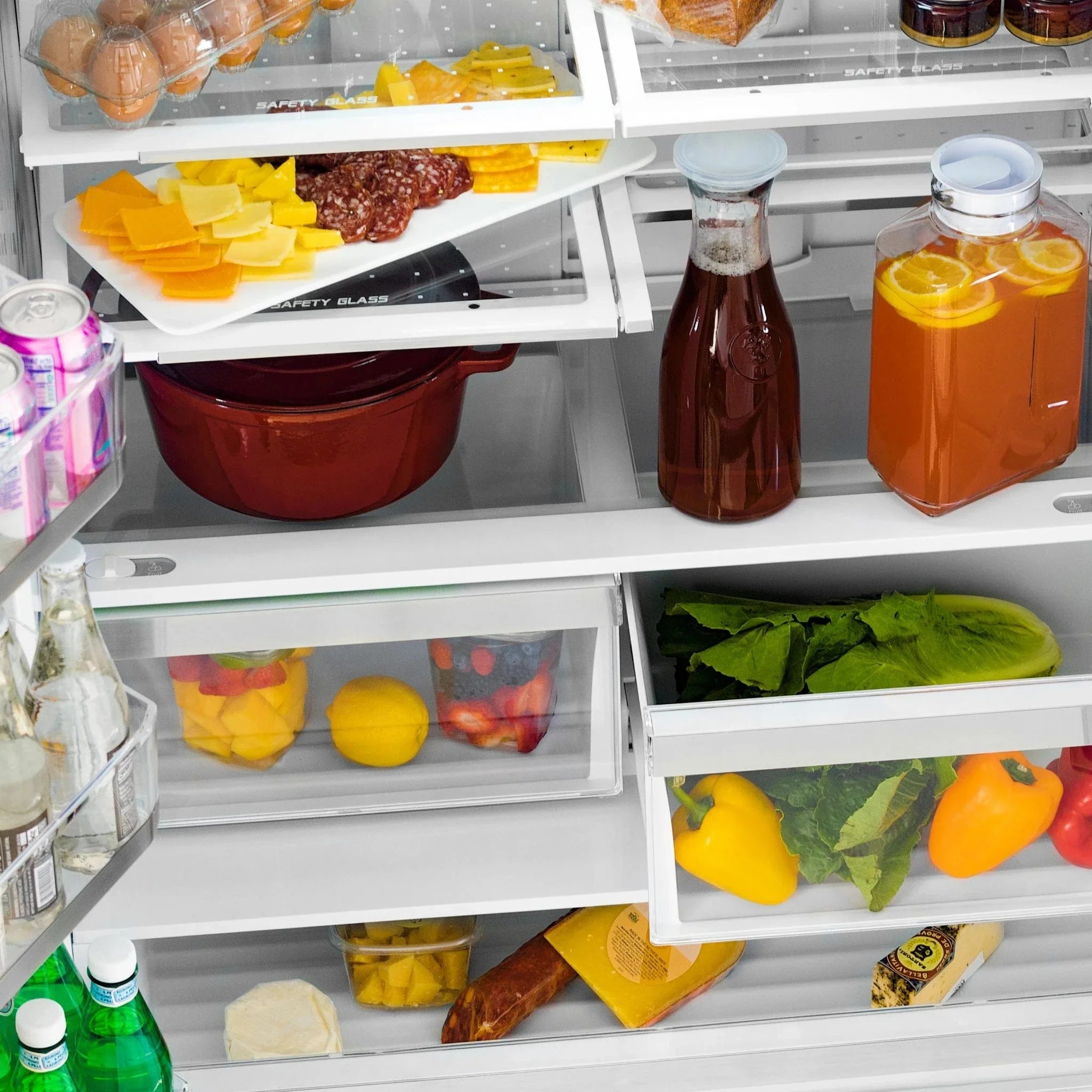 ZLINE 36" Autograph 22.5 cu. ft French Door Refrigerator with Ice Maker in  Black Stainless Steel RFMZ-36-BS-CB