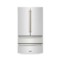 ZLINE 36" Autograph 22.5 cu. ft French Door Refrigerator with Ice Maker  Stainless Steel RFMZ-36-G