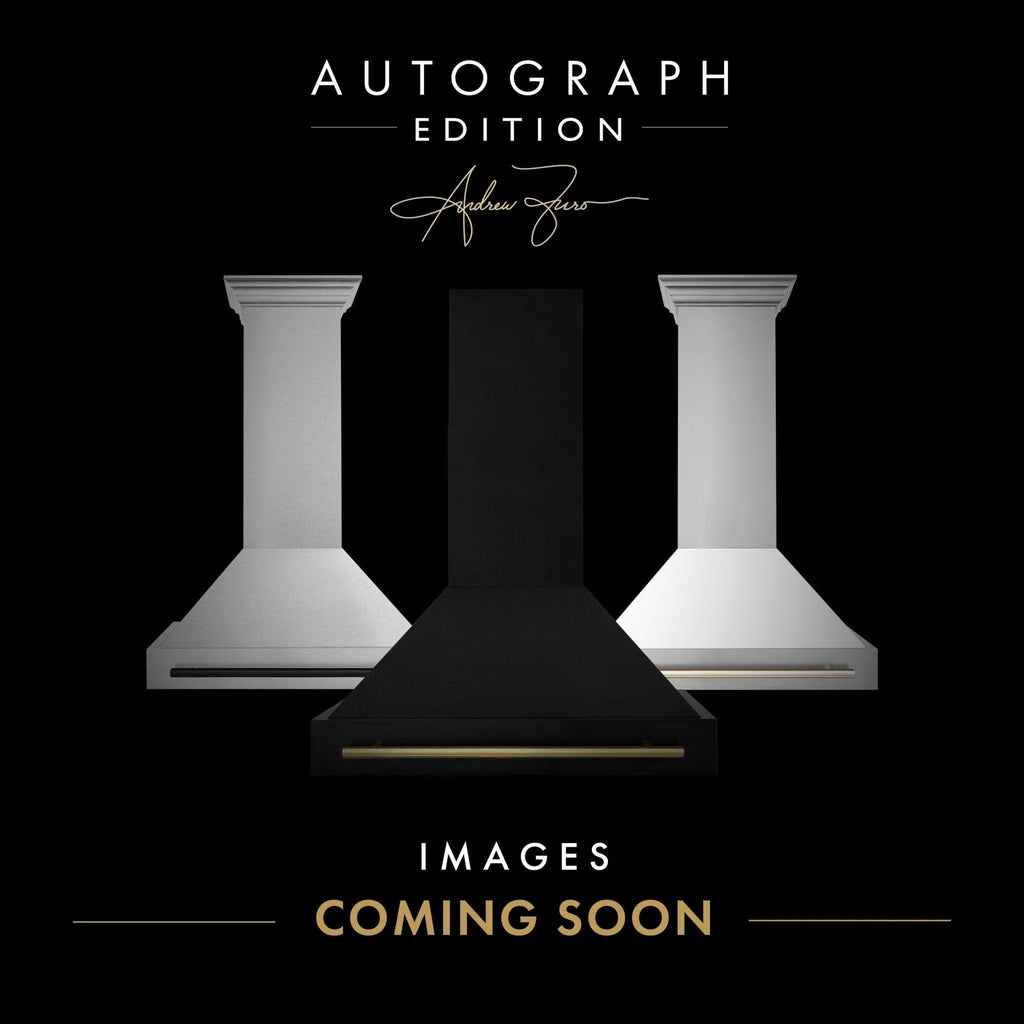 ZLINE 36" Autograph DuraSnow White Range Hood 8654SNZ-WM36-MB