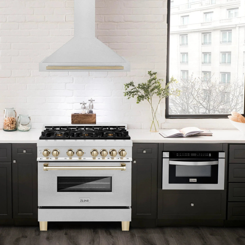 ZLINE 36" Autograph Stainless Wall Range Hood KB4SNZ-36-G