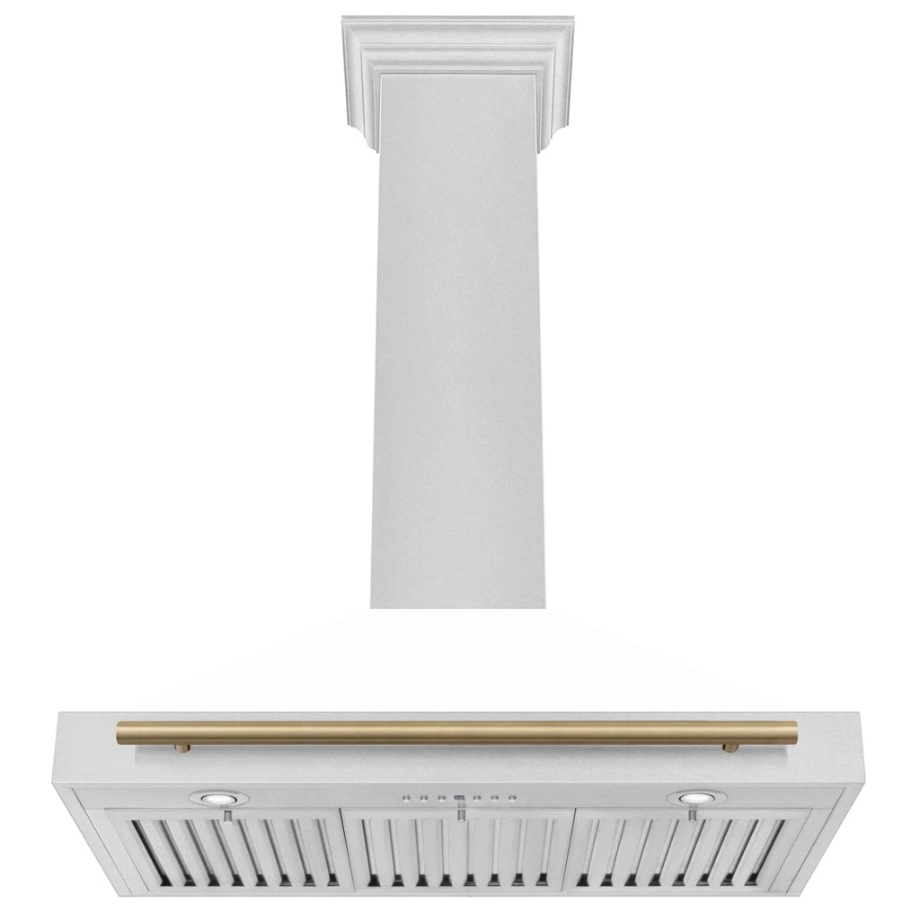 ZLINE 36" Autograph Stainless Wall Range Hood KB4SNZ-WM36-G