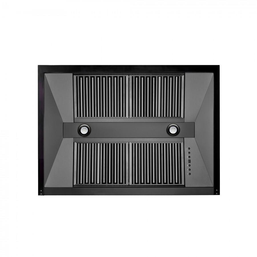 ZLINE 36" Black Stainless Steel Wall Mount Range Hood, BS655N-36