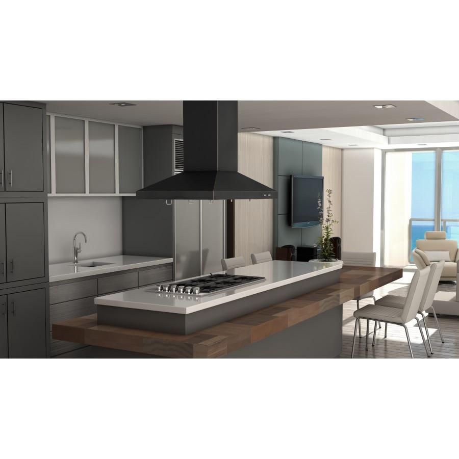 ZLINE 36" Designer Series Oil-Rubbed Bronze Island Range Hood, 8KL3iB-36