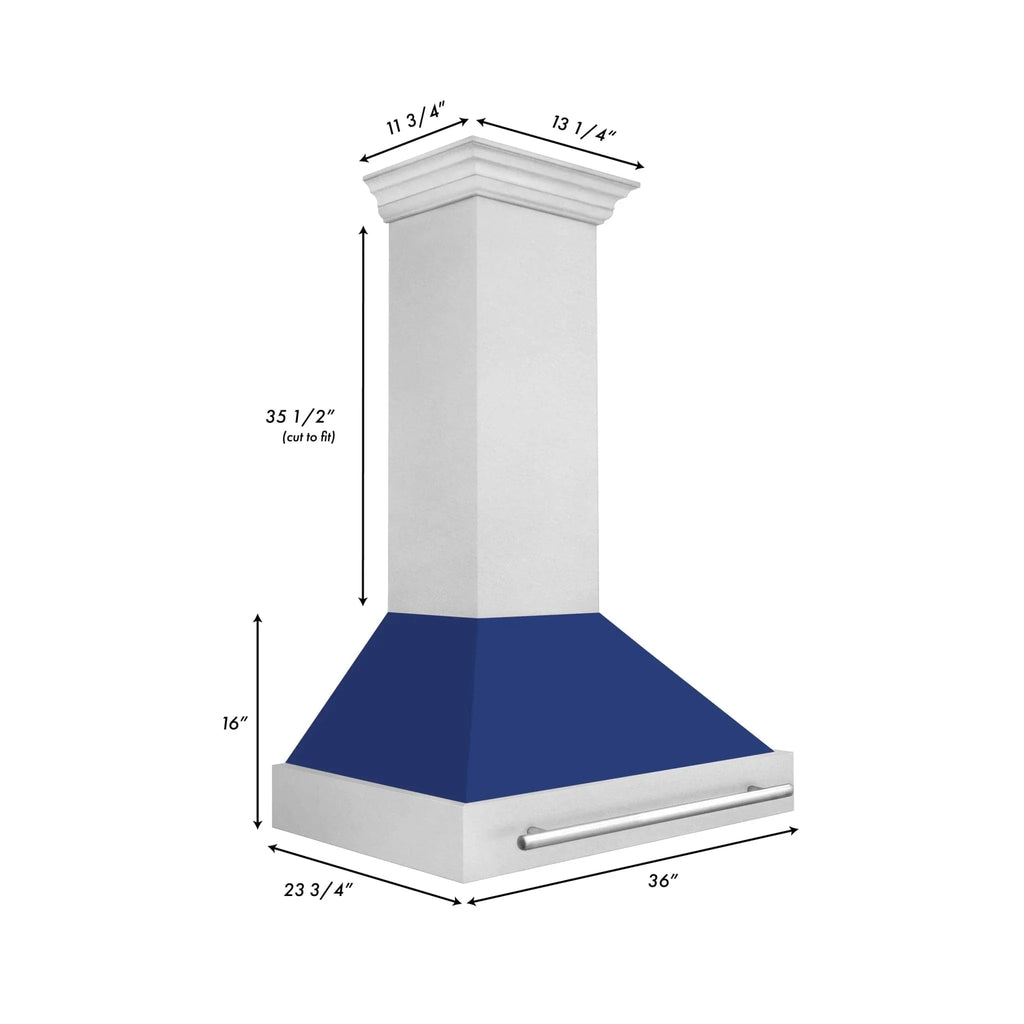 ZLINE 36" DuraSnow® Stainless Steel Range Hood 8654SNX-BG-36