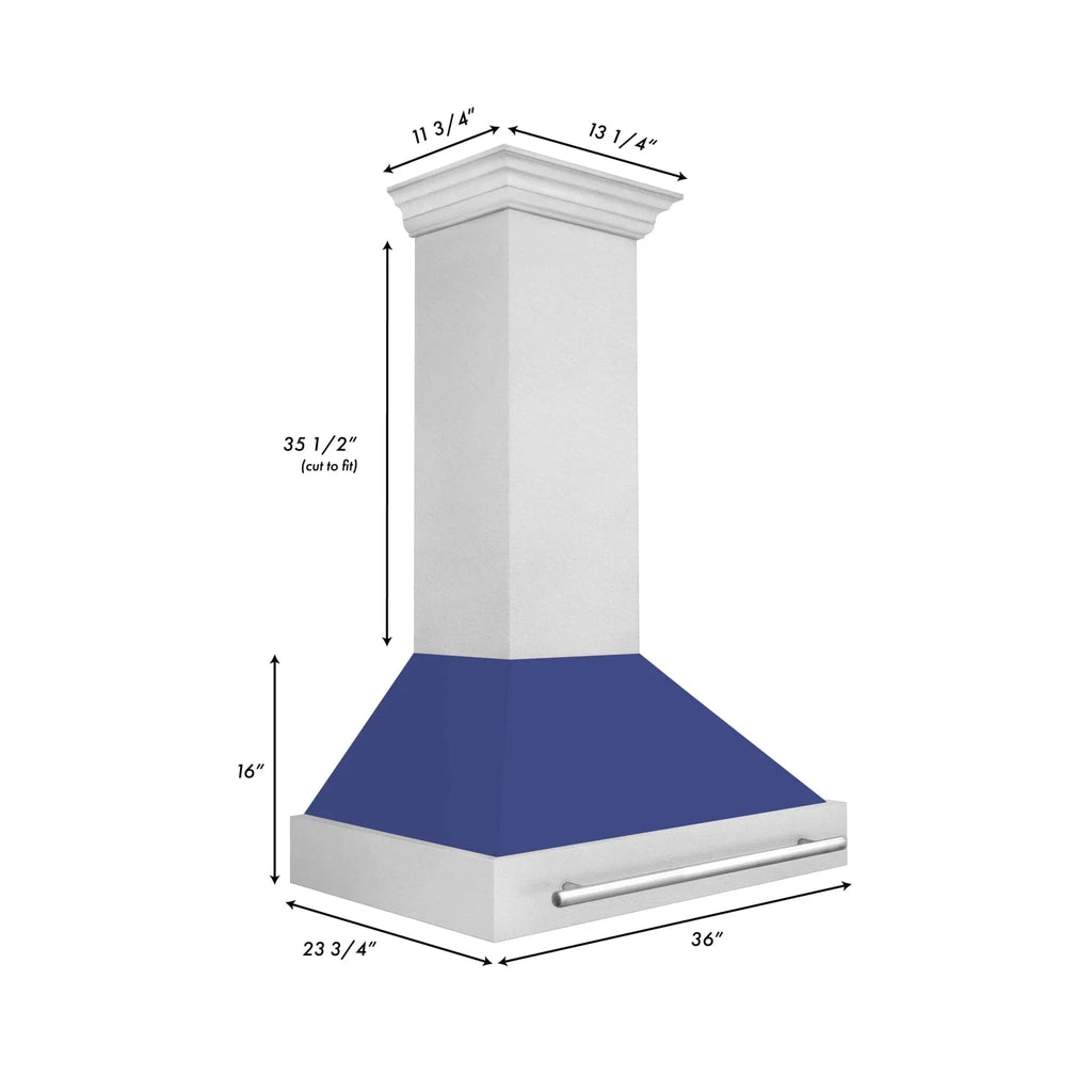 ZLINE 36" DuraSnow® Stainless Steel Range Hood 8654SNX-BM-36