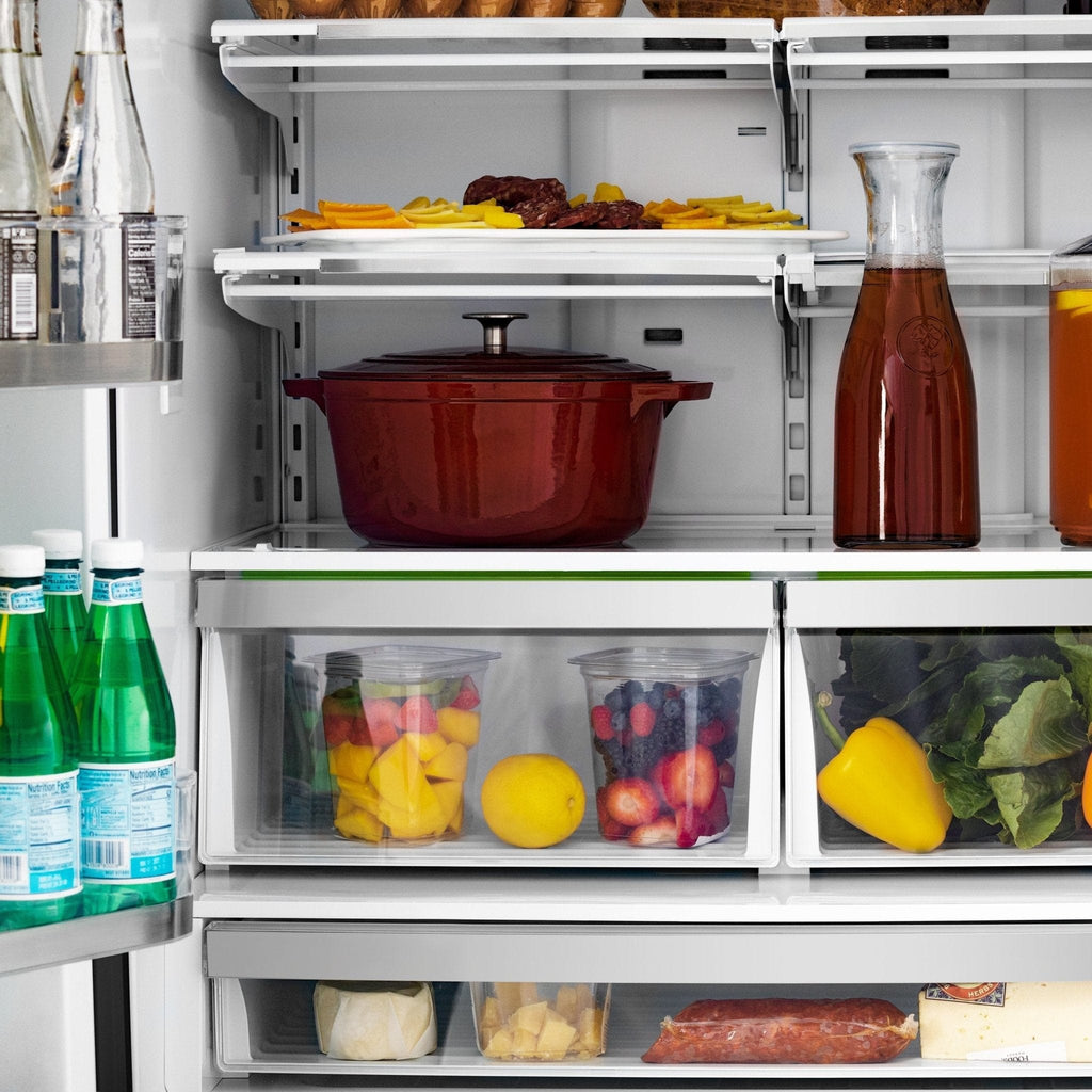 ZLINE 36" French Door Refrigerator,Ice Maker,Black Stainless,RFM-36-BS