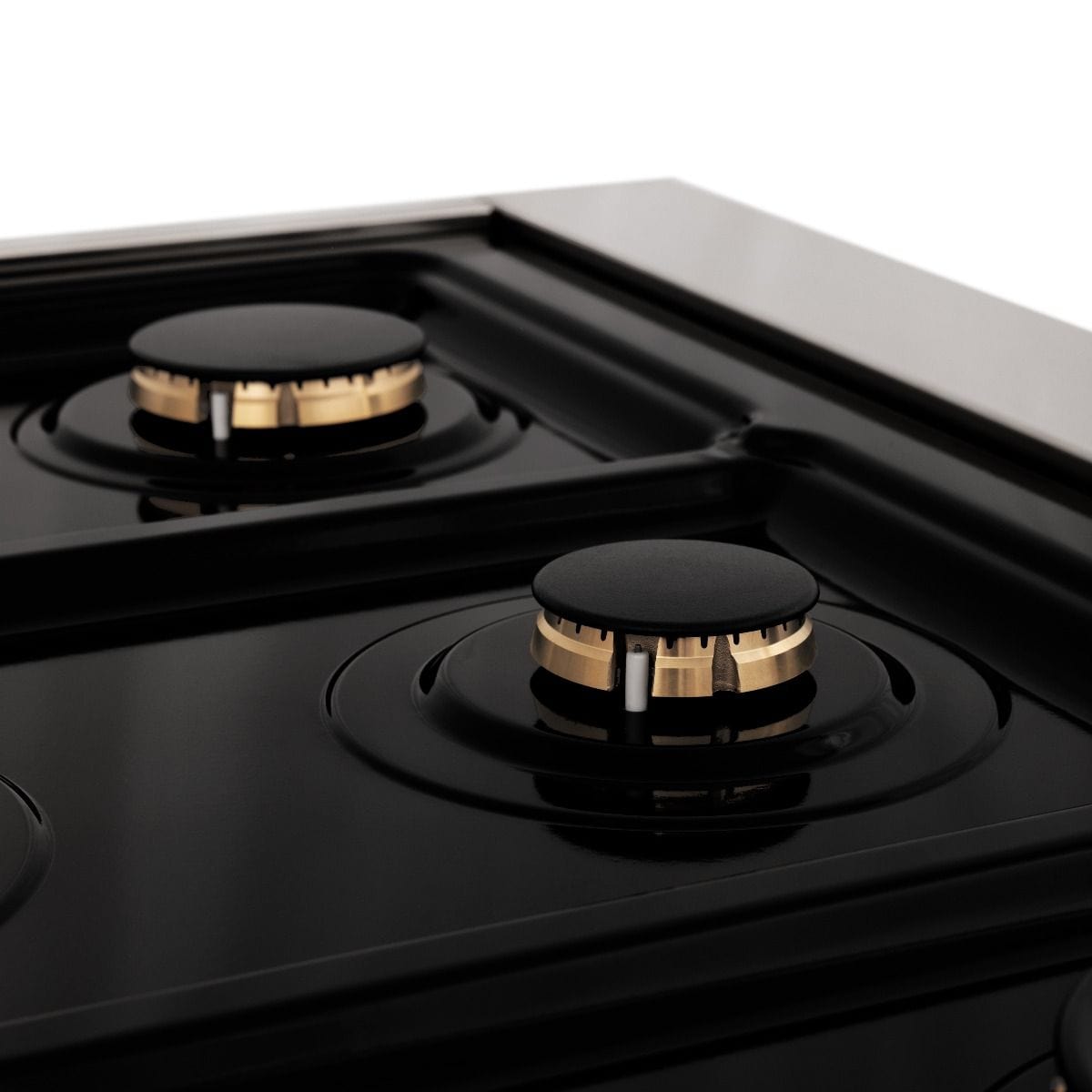 ZLINE 36" Gas Burner/Electric Oven Range, Brass Burners, RA-BR-36