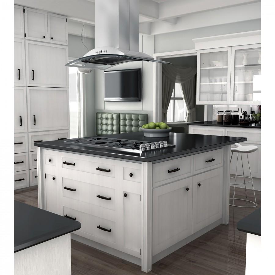 ZLINE 36" Gas Cooktop with 6 Gas Burners and Black Porcelain Top RC36-PBT