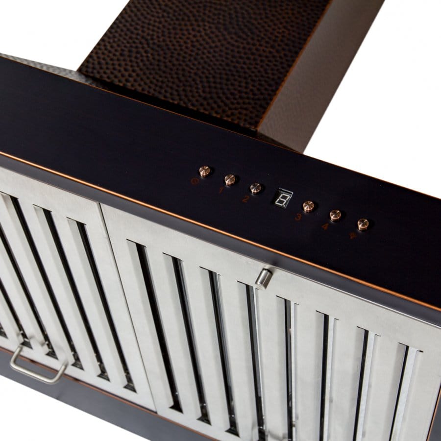 ZLINE 36" Hand-Hammered Copper Wall Range Hood, KB2-HBXXX-36