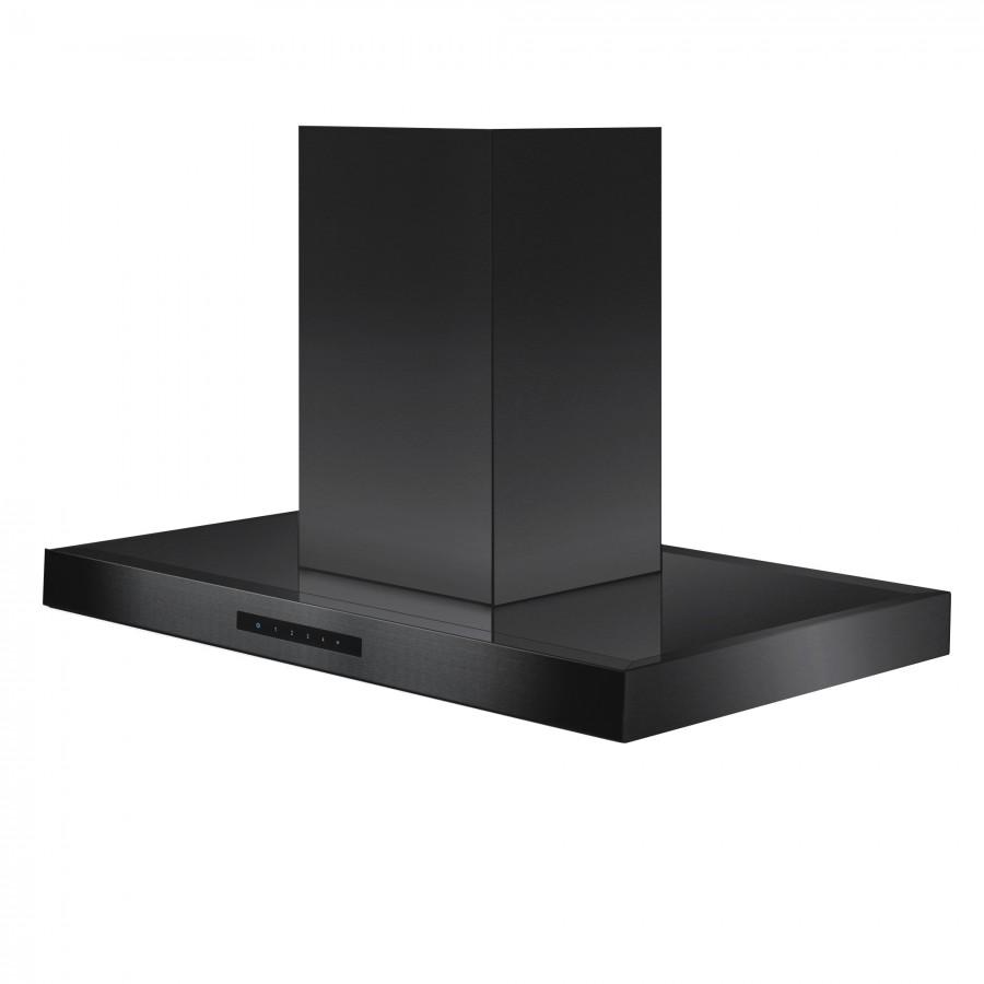 ZLINE 36" Island Mount Range Hood in Black Stainless Steel, BSKE2iN-36
