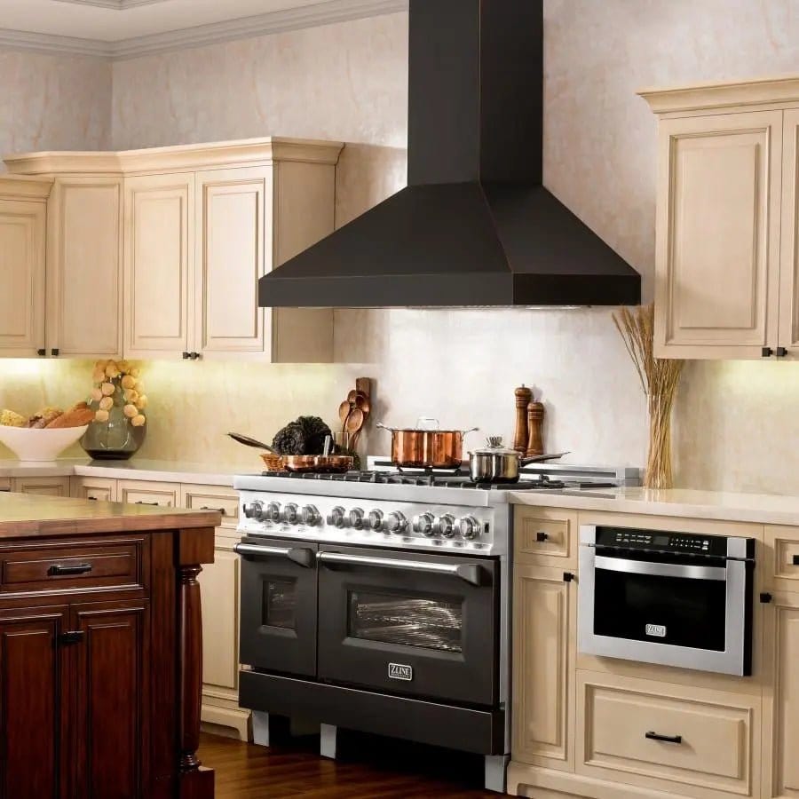 ZLINE 36" Oil-Rubbed Bronze Wall Range Hood, 8667B-36