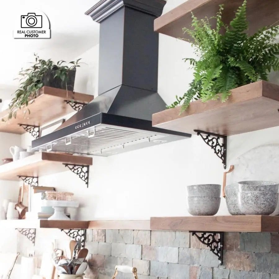 ZLINE 36" Oil-Rubbed Bronze Wall Range Hood, 8KBB-36