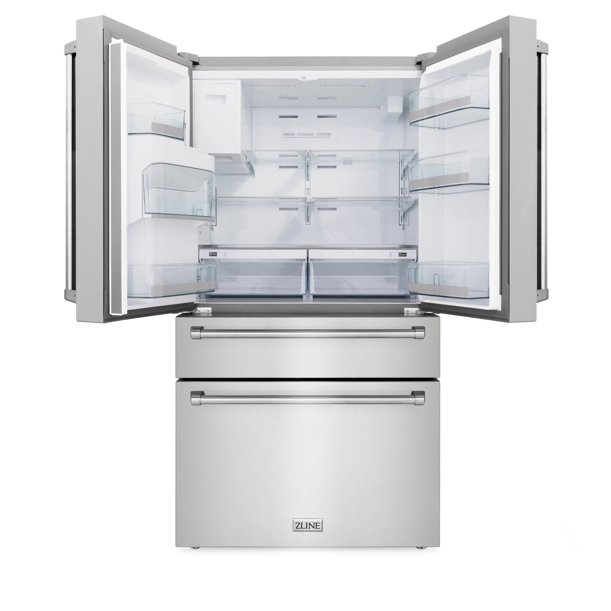 ZLINE 36" Refrigerator, Water, Ice Dispenser, Fingerprint Resistant, RFM-W-36