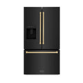 ZLINE 36" Refrigerator, Water, Ice Dispenser, Fingerprint Resistant, RSMZ-W-36-BS-CB
