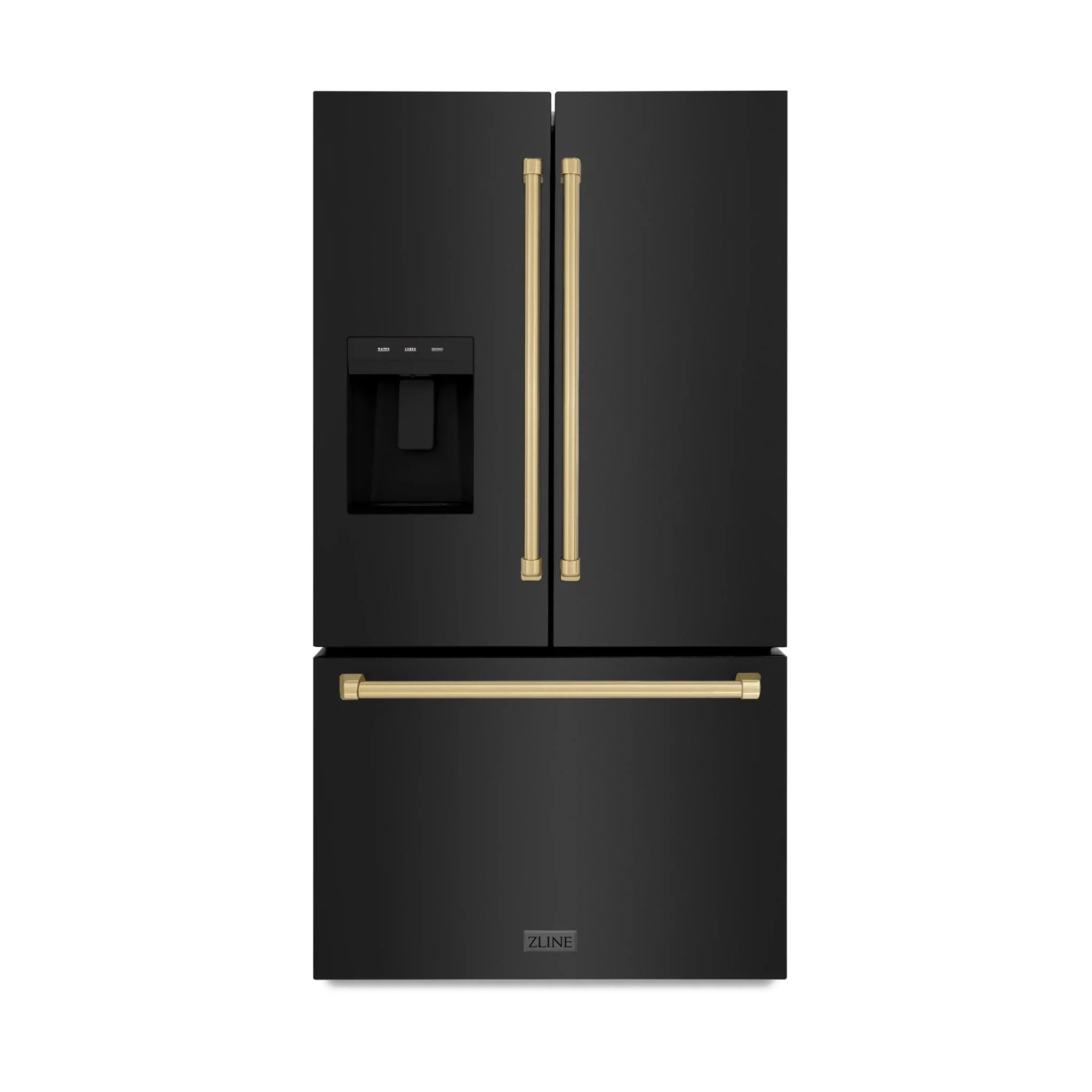 ZLINE 36" Refrigerator, Water, Ice Dispenser, Fingerprint Resistant, RSMZ-W-36-BS-CB