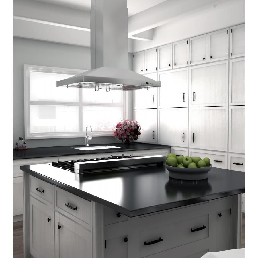 ZLINE 36" Remote Blower 400 CFM Island Range Hood, GL2i-RS-36-400