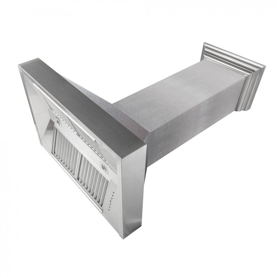ZLINE 36" Snow Finish Stainless Range Hood with Snow Finish Shell, 8654SN-36
