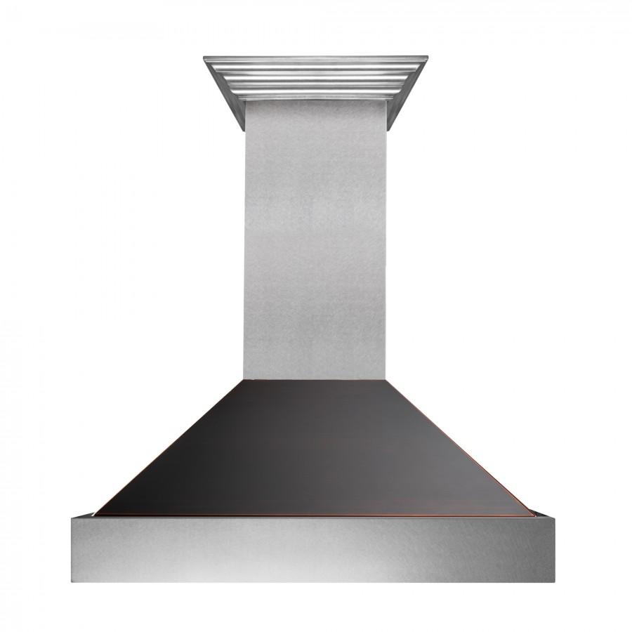 ZLINE 36" Snow Finish Wall Range Hood, Oil Rubbed Shell, 8654ORB-36