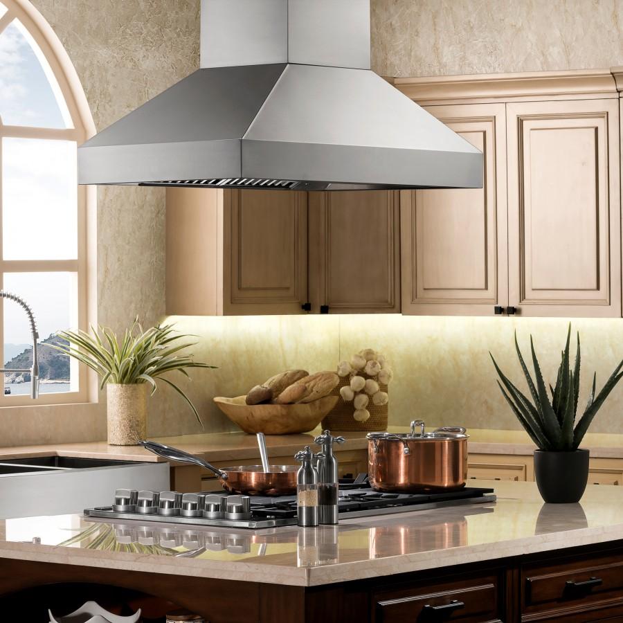 ZLINE 36" Stainless Steel Island Range Hood, 597i-36