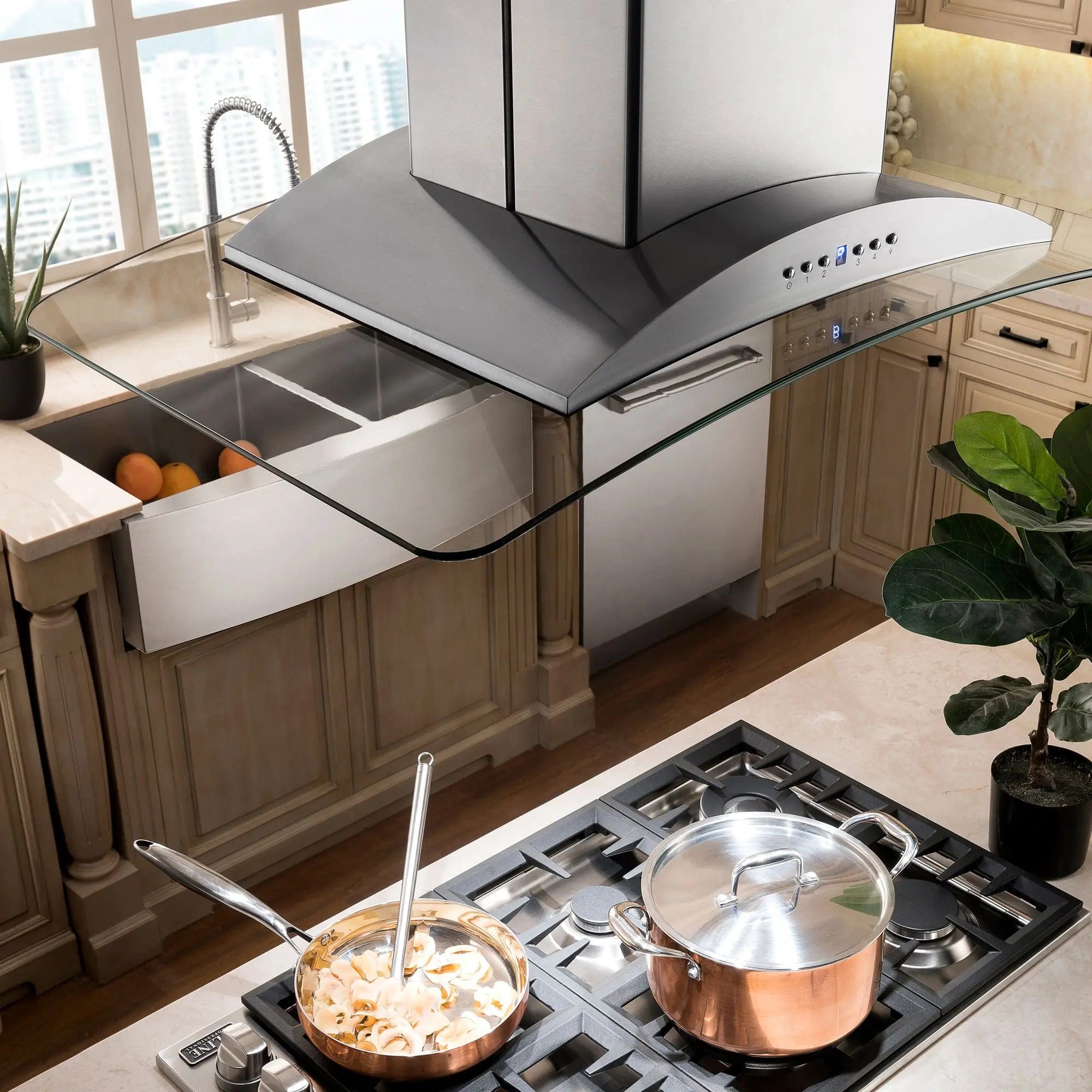 ZLINE 36" Stainless Steel Island Range Hood, GL9i-36