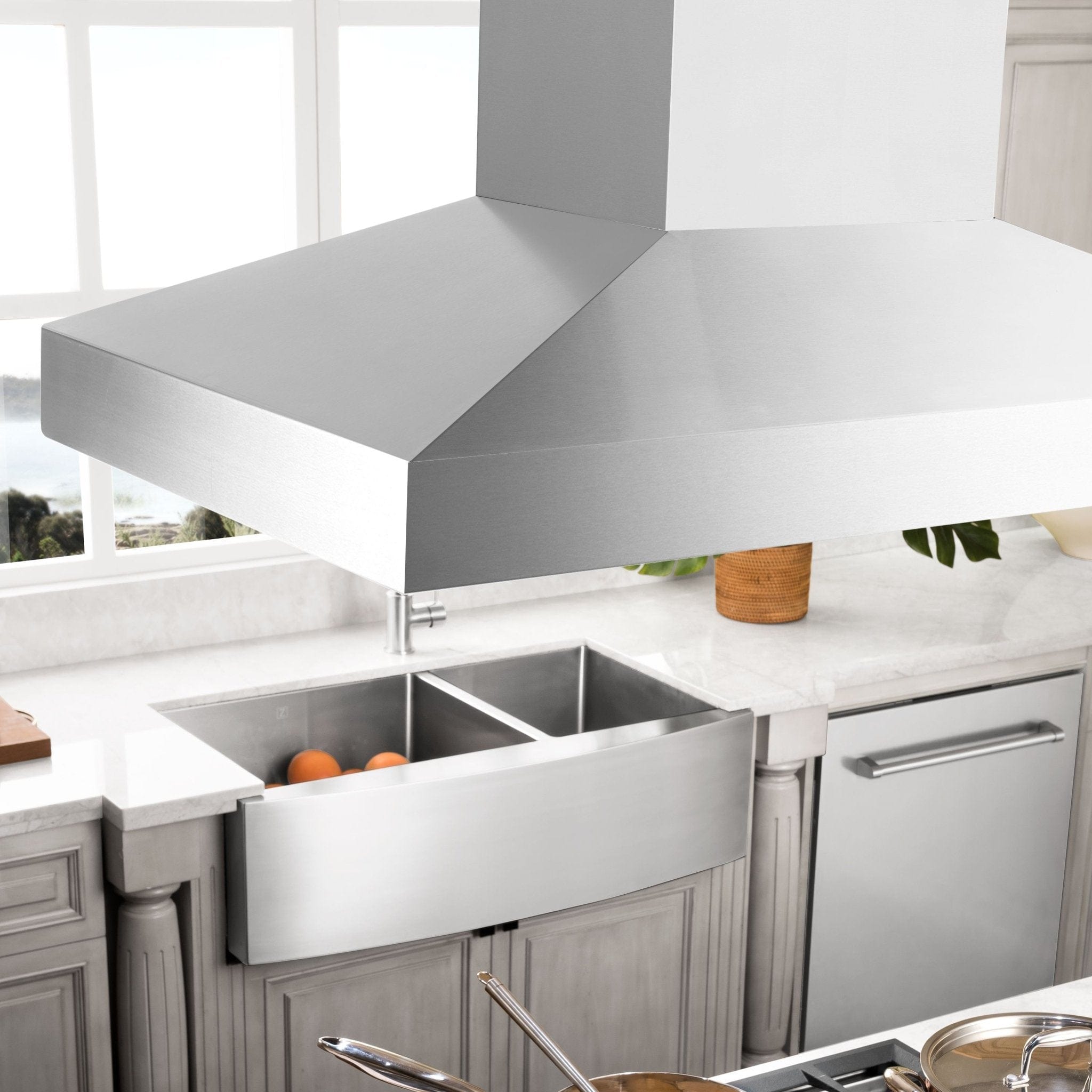ZLINE 36" Stainless Steel Island Range Hood, KL3i-36