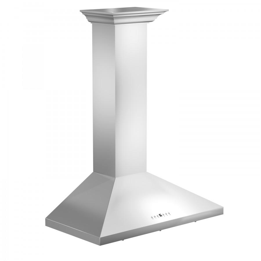 ZLINE 36" Stainless Steel Wall Range Hood, Crown Molding, KL2CRN-36