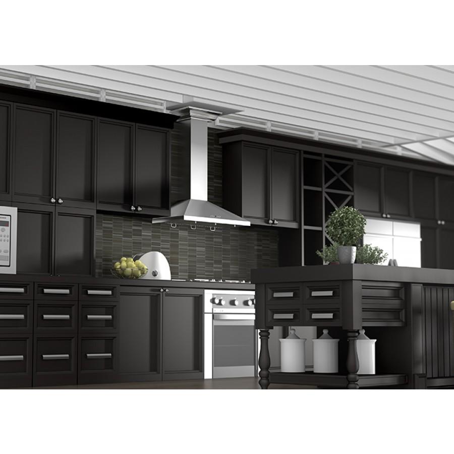 ZLINE 36" Stainless Steel Wall Range Hood, Crown Molding, KL2CRN-36