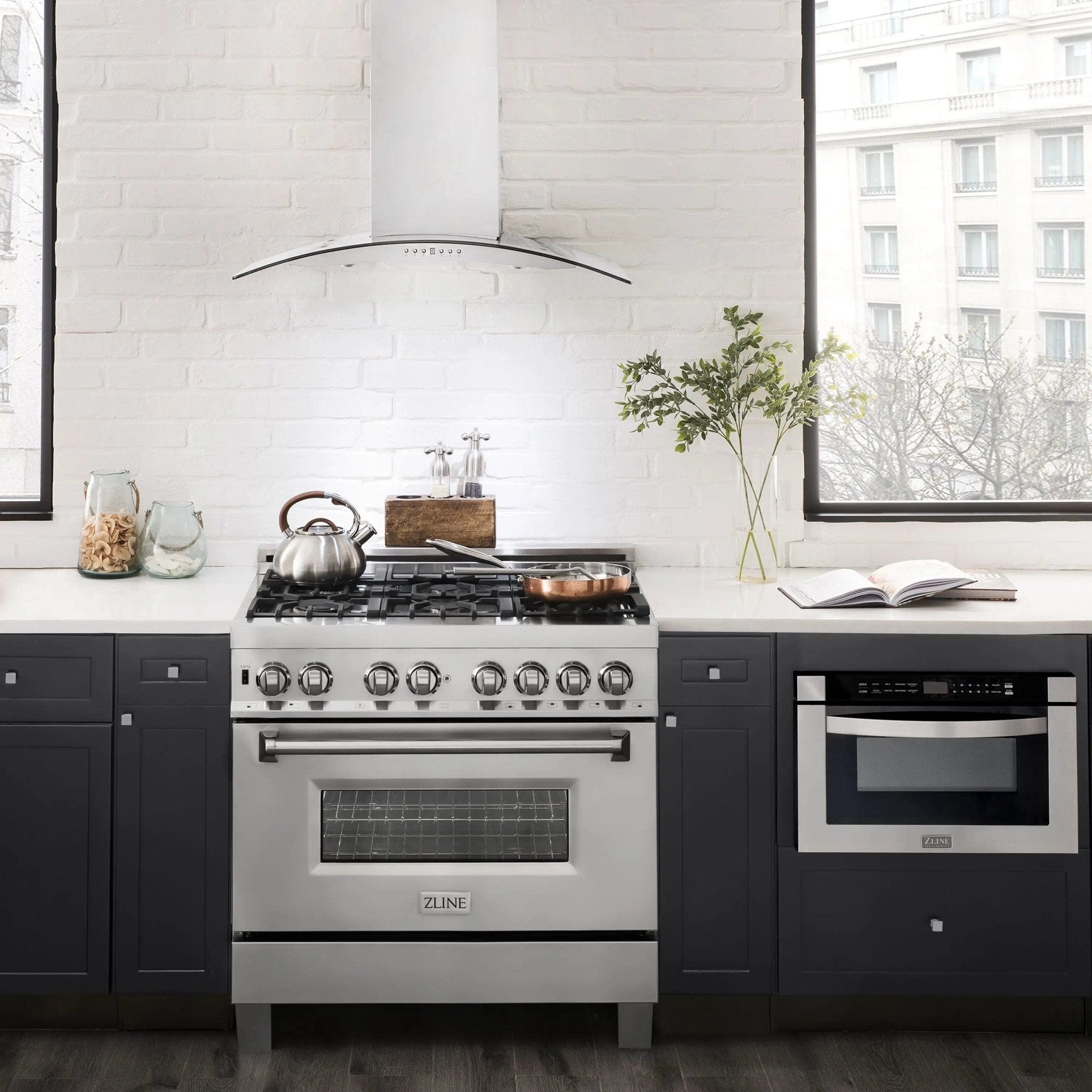 ZLINE 36" Stainless Steel Wall Range Hood KN4-36