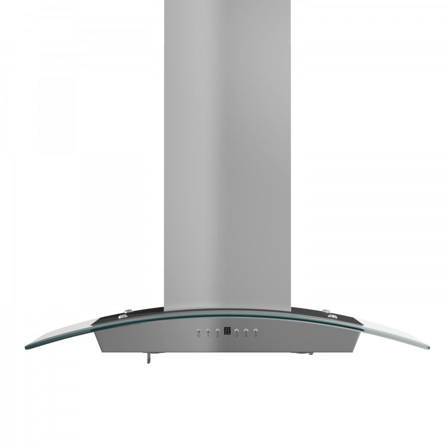 ZLINE 36" Stainless Steel Wall Range Hood with Crown Molding, KZCRN-36