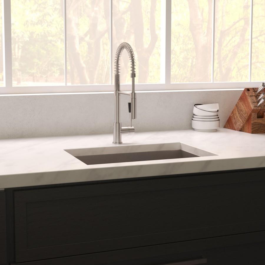 ZLINE 36" Undermount Single Bowl Sink DuraSnow Stainless Steel, SRS-36S